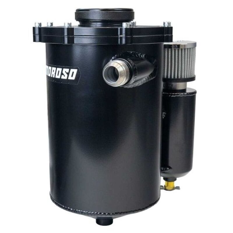 Moroso — Moroso 2 Piece 13in Tall 7in Dia 5.5 Quart Dry Sump Tank - Black