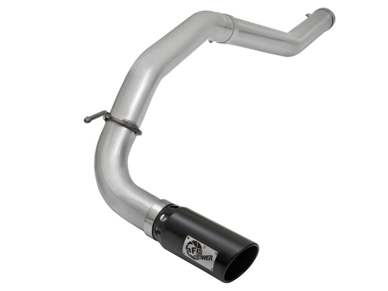 aFe — ATLAS 4 IN Aluminized Steel DPF-Back Exhaust System w/Black Tip