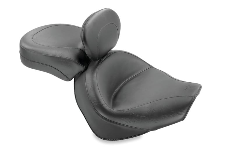 Mustang Motorcycle — Mustang 05-09 Suzuki Boulevard C90, C90T Standard Touring 2PC Seat w/Driver Backrest - Black