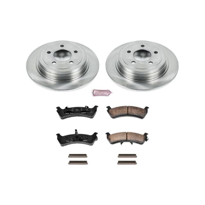 PowerStop — OE Stock Replacement Low-Dust Ceramic Brake Pad and Rotor Kit