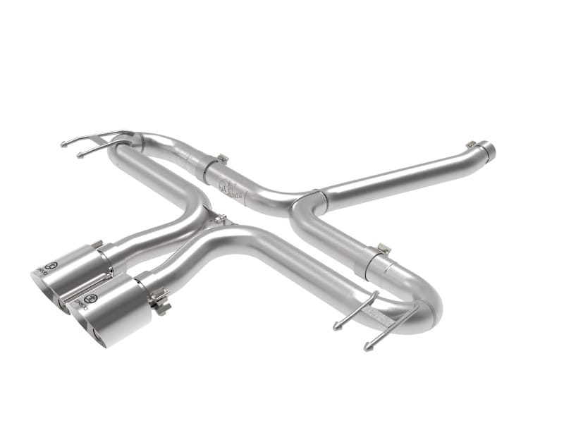 aFe — Takeda 2-1/2 IN 304 Stainless Steel Axle-Back Exhaust System w/ Polished Tips