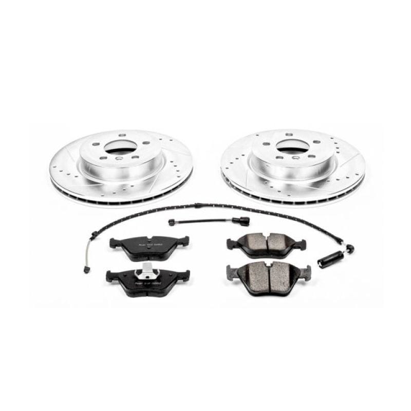 PowerStop — Z23 Daily Driver Carbon-Fiber Ceramic Brake Pad and Drilled & Slotted Rotor Kit