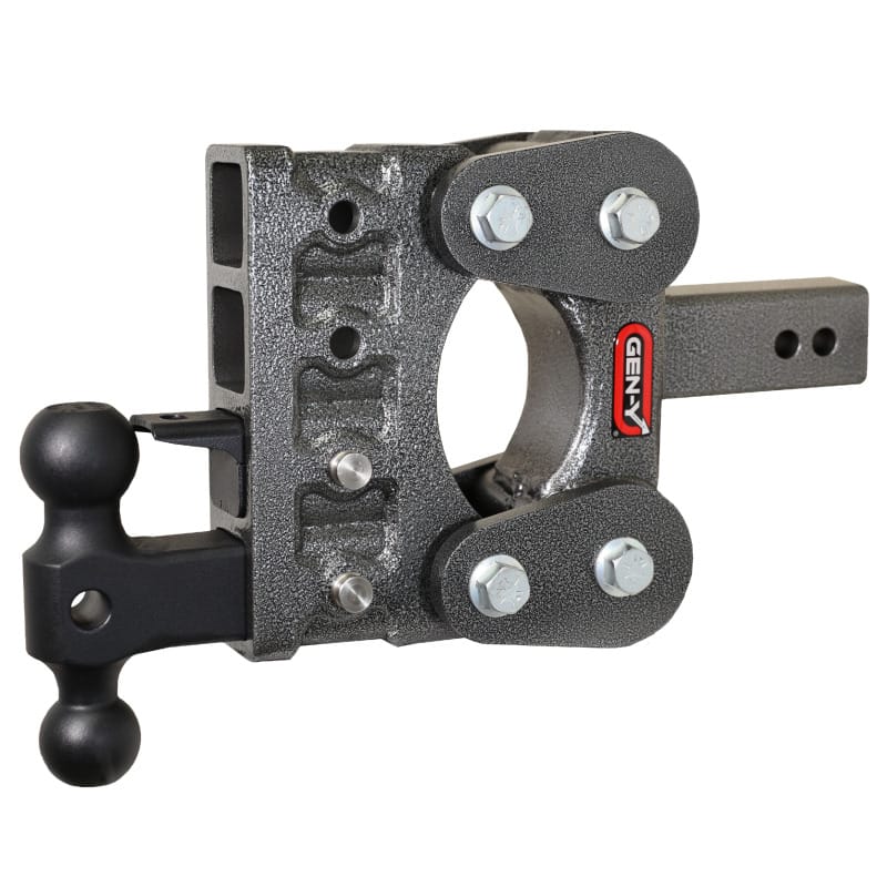 GEN-Y Hitch — Gen-Y The Boss Torsion-Flex 2.5in Shank 5in Drop 10K Hitch w/GH-031 Dual-Ball/GH-032 Pintle Lock
Drop Hitch