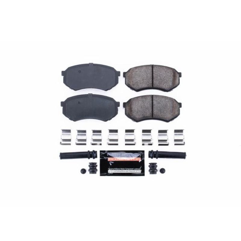 PowerStop — PowerStop - Z23 Daily Driver Carbon-Fiber Ceramic Brake Pads with Hardware Kit