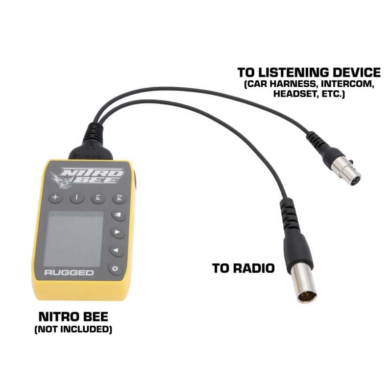 Rugged Radios — Rugged Radios Nitro Bee Xtreme to 5-pin Car Harness or Headset - Adapter