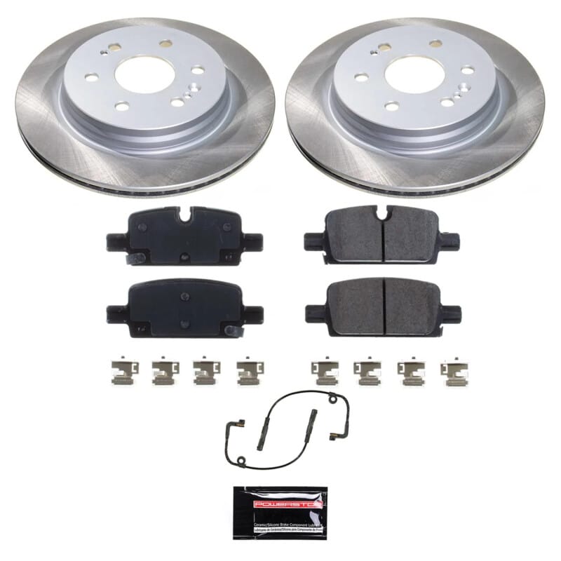 PowerStop — Semi-Coated Rotor and Low-Dust Ceramic Brake Pad Kit