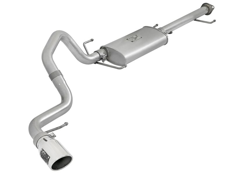 aFe — Scorpion 2-1/2 IN Aluminized Steel Cat-Back Exhaust System w/ Polished Tip