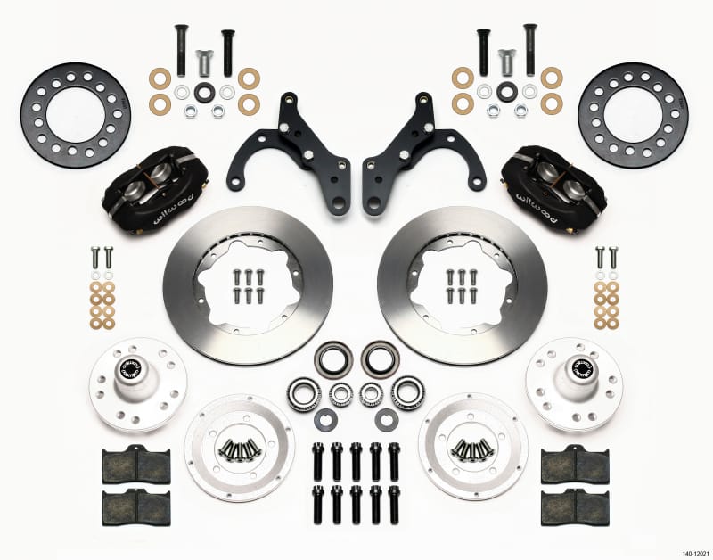 Wilwood — KIT,FRONT,IMPALA DRUM 65-68,FDLI 11.00,BLACK POWDER COAT