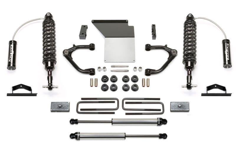 Fabtech — 3" UNIBALL UCA SYS W/ DL 2.5 2.25 07-18 GM C/K1500 W/ OE FORG STL UCA
Uniball Control Arm Lift System