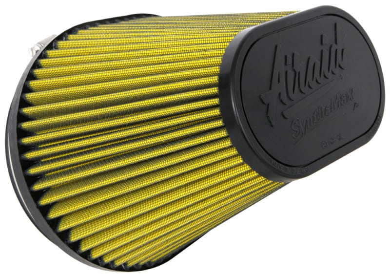 Airaid — Airaid Universal Air Filter - Cone 6in F x 9x7-1/4in B x 6-1/4x3-3/4in T x 7in H - Synthamax