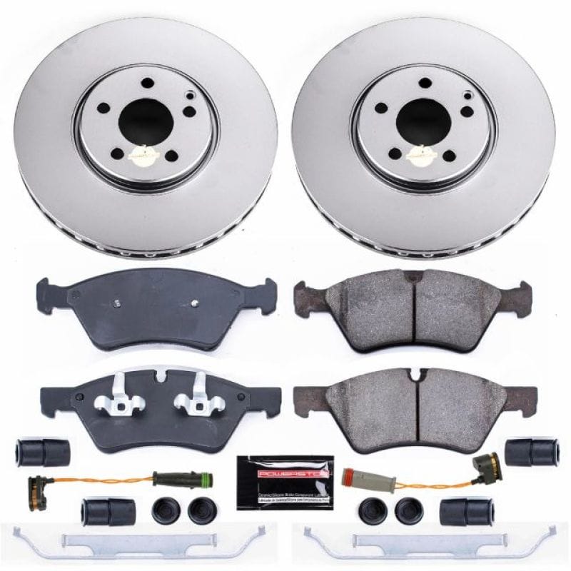 PowerStop — Genuine Geomet Coated Rotor and Carbon-Fiber Ceramic Brake Pad Kit