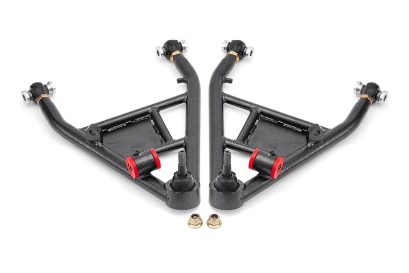 BMR Suspension — BMR 14-19 Chevrolet Corvette C7 Rear Lower Control Arms For 15in Conversion Kit - Black Hammertone