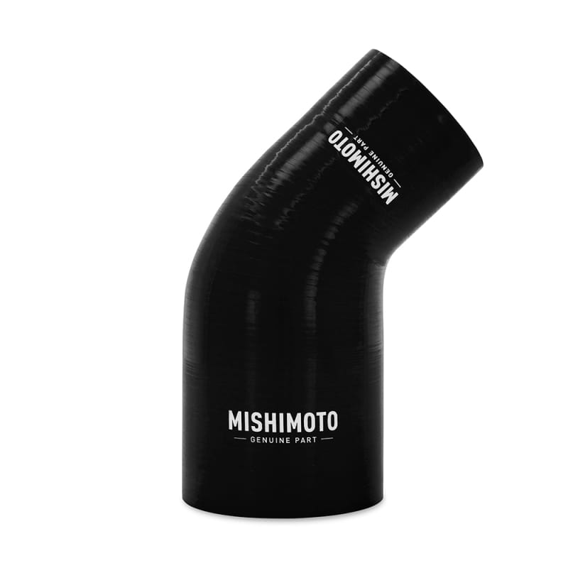 Mishimoto — 45-Degree Transition Coupler, Black, Silicone, 2.25in to 3.00in