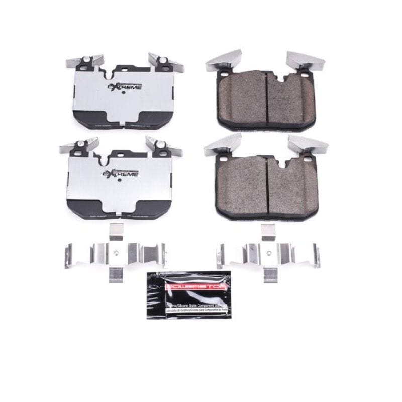PowerStop — PowerStop - Z26 Performance Carbon-Fiber Ceramic Brake Pads with Hardware Kit