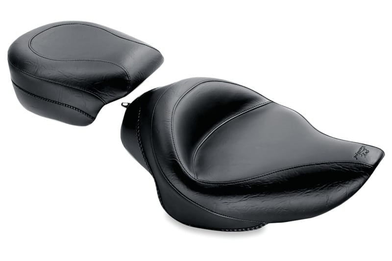 Mustang Motorcycle — Mustang 04-21 Harley Sportster 3.3 Gallon Standard Touring Solo Seat - Black