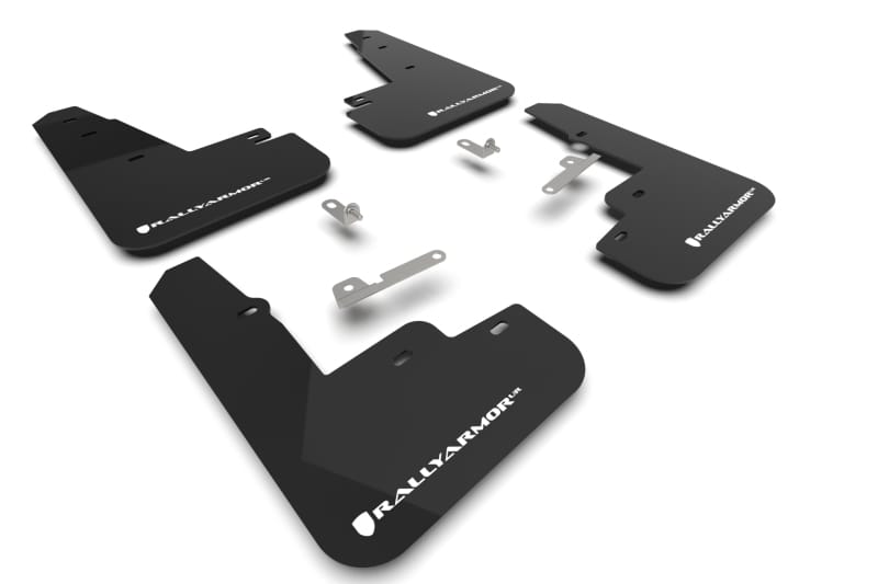 Rally Armor — Black Mud Flap/White Logo