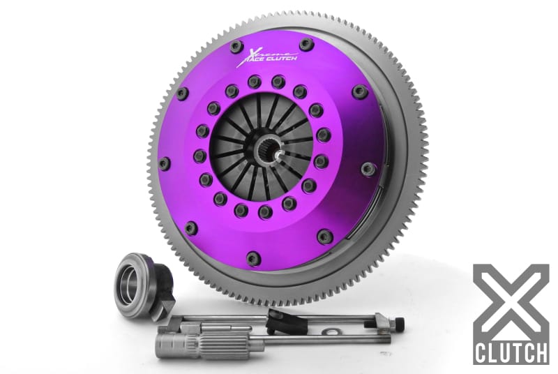 XCLUTCH — Clutch Kit Inc Chromoly Flywheel; 8"  Twin Solid Ceramic Clutch Discs
