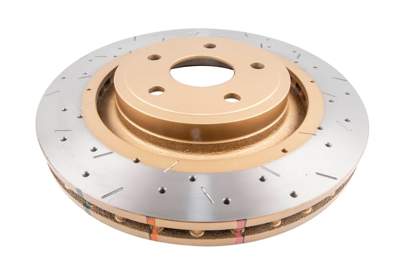 DBA — 4000 Series Rotor - Cross Drilled/Slotted Uni-Directional Rotor
Front 4000 Series XS Gold Brake Rotor