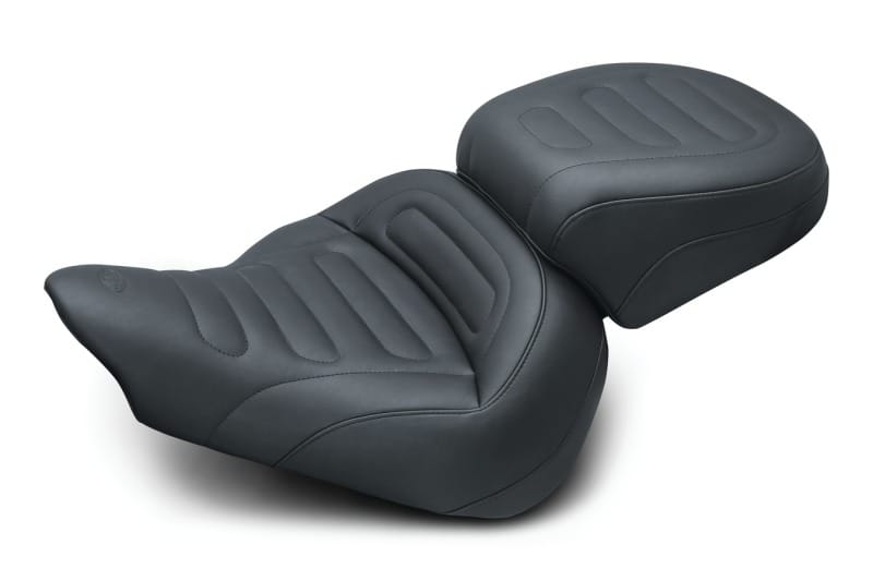 Mustang Motorcycle — Mustang 13-17 Harley Softail Breakout Standard Touring Solo Seat Trapezoid - Black