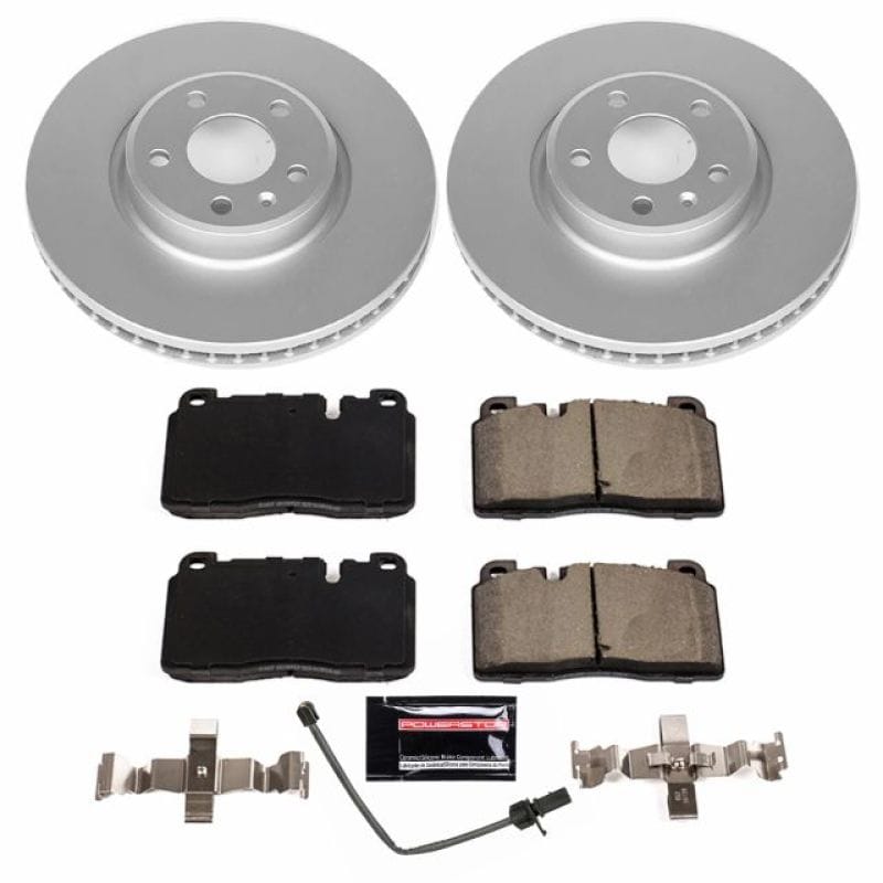 PowerStop — Genuine Geomet Coated Rotor and Carbon-Fiber Ceramic Brake Pad Kit