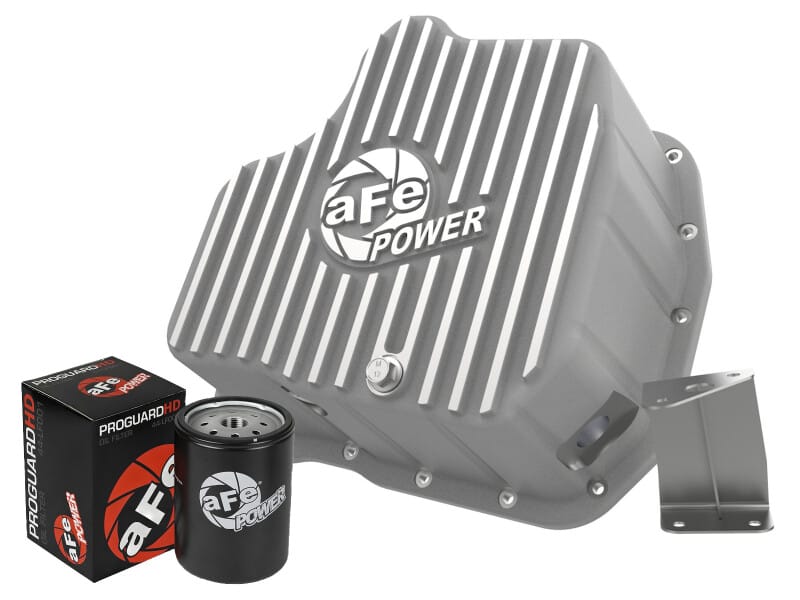 aFe — aFe POWER Street Series Engine Oil Pan Raw w/ Machined Fins