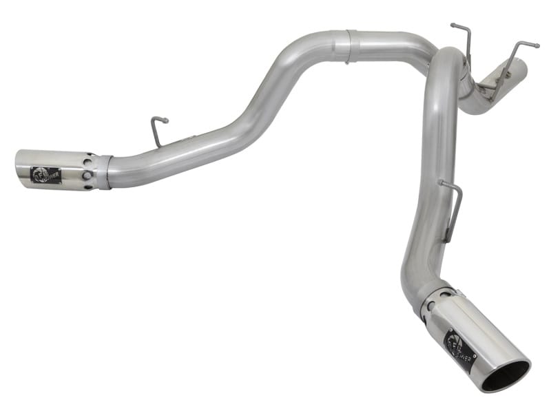 aFe — ATLAS 4 IN Aluminized Steel DPF-Back Exhaust System w/ Polished Tip