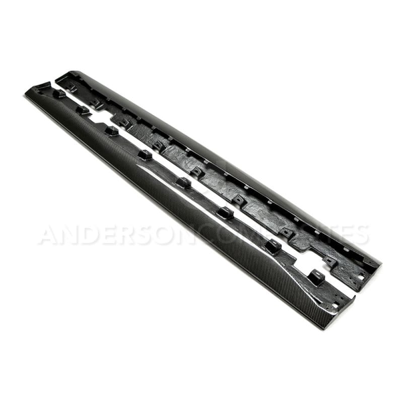 Anderson Composites — Anderson Composites 15-16 Ford Mustang Type-AR Rocker Panel Splitter