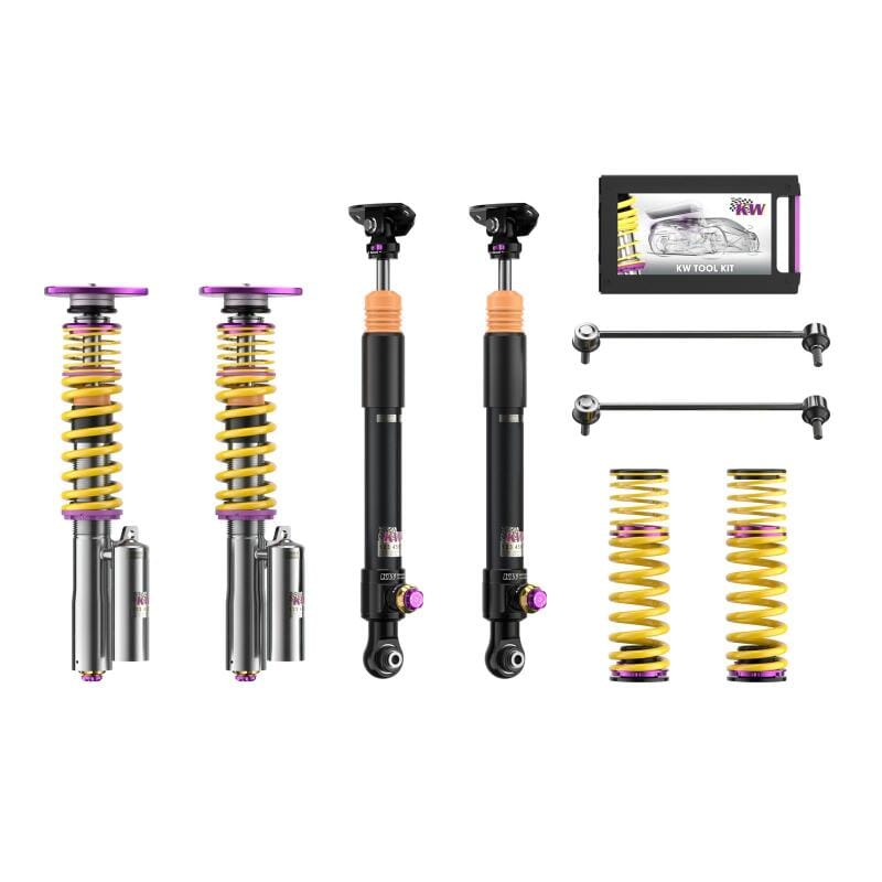 KW — Adjustable Coilovers, Aluminum Top Mounts, Rebound and Low & High Compression
KW V4 CLUBSPORT KIT - 397102DV