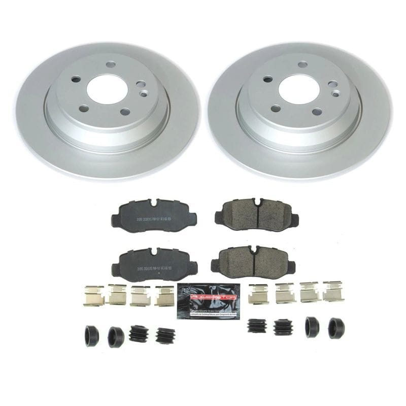PowerStop — Genuine Geomet Coated Rotor and Carbon-Fiber Ceramic Brake Pad Kit