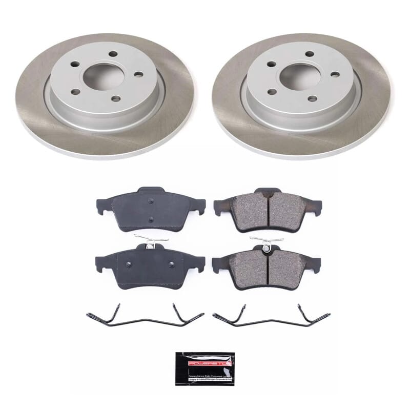 PowerStop — Semi-Coated Rotor and Low-Dust Ceramic Brake Pad Kit