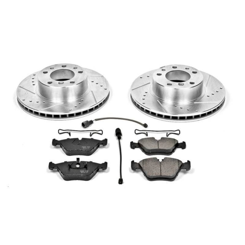 PowerStop — Z23 Daily Driver Carbon-Fiber Ceramic Brake Pad and Drilled & Slotted Rotor Kit