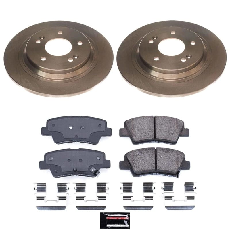 PowerStop — OE Stock Replacement Low-Dust Ceramic Brake Pad and Rotor Kit