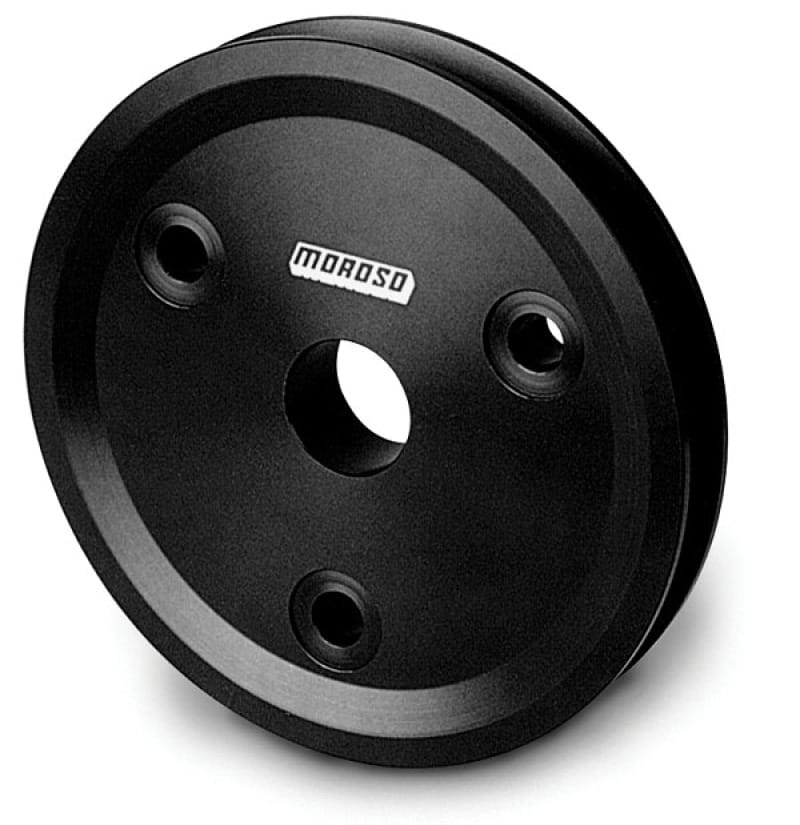 Moroso — Moroso Chevrolet Small Block (w/Short Pump) Crankshaft Pulley - Single Groove - Billet Aluminum