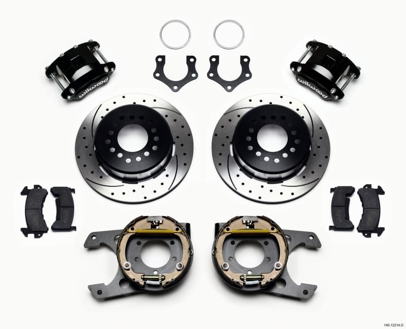Wilwood — KIT,REAR,DISC/DRUM,MOPAR/DANA,2.36 OFFSET,GREEN,D154,1PC ROTOR,SRP