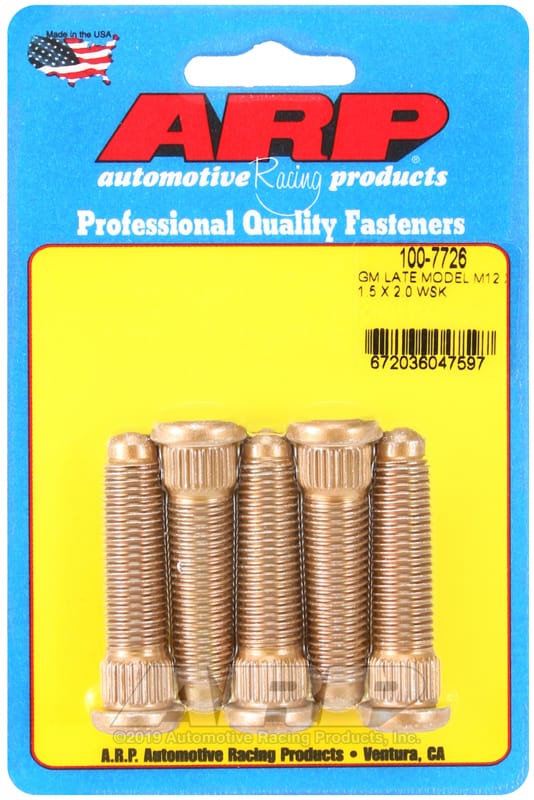 ARP — ARP GM Late Model M12 X 1.5 X 2.0 Wheel Stud Kit