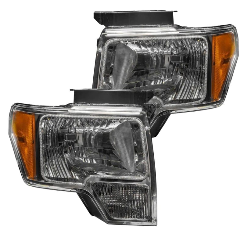 ORACLE Lighting — 2009-2014 Ford F-150 Pre-Assembled LED Halo Headlights - (Chrome Housing)
