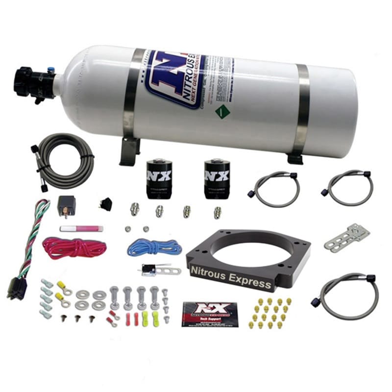 Nitrous Express — 112mm Adapter Plate System /15Lb Bottle
Nitrous Oxide Injection System Kit