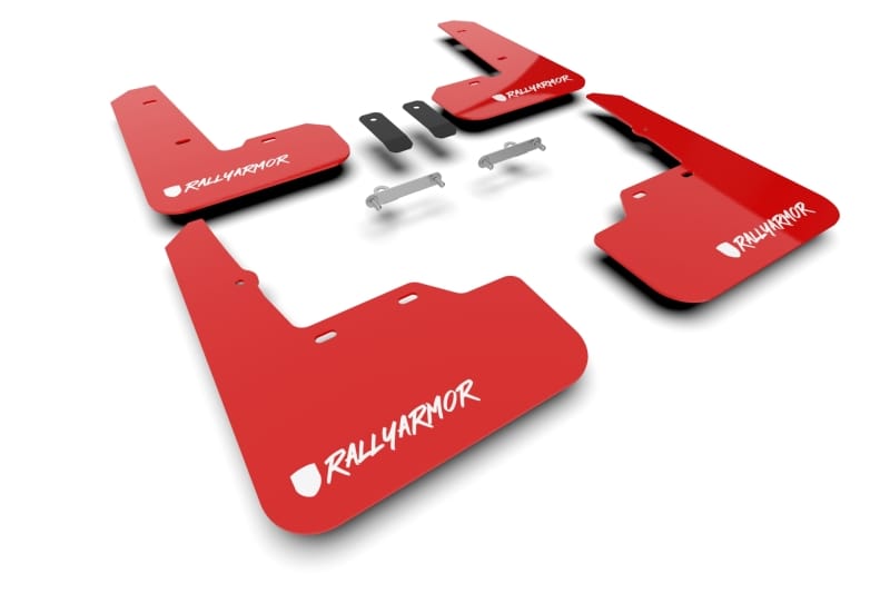 Rally Armor — Red Mud Flap/White Logo