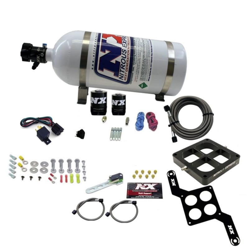 Nitrous Express — DOMINATOR SINGLE ENTRY BILLET CROSSBAR, RNC (250-750HP) W/ 10LB BOTTLE
Nitrous Oxide Injection System Kit