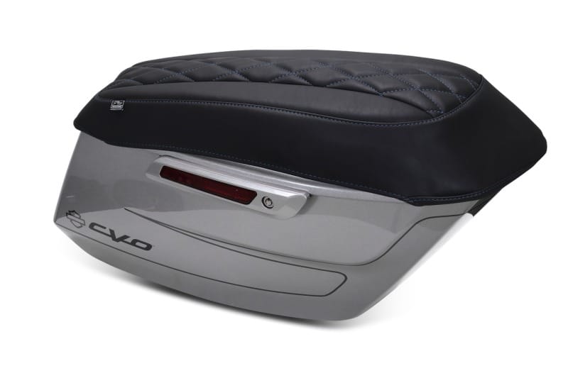 Mustang Motorcycle — Mustang 23-25 Harley CVO Road Glide (ST) Deluxe Diamond Saddlebag Lid Covers