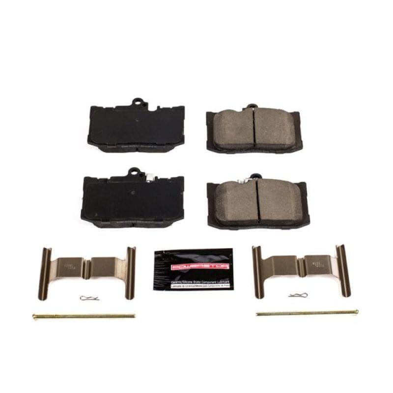 PowerStop — PowerStop - Z23 Daily Driver Carbon-Fiber Ceramic Brake Pads with Hardware Kit