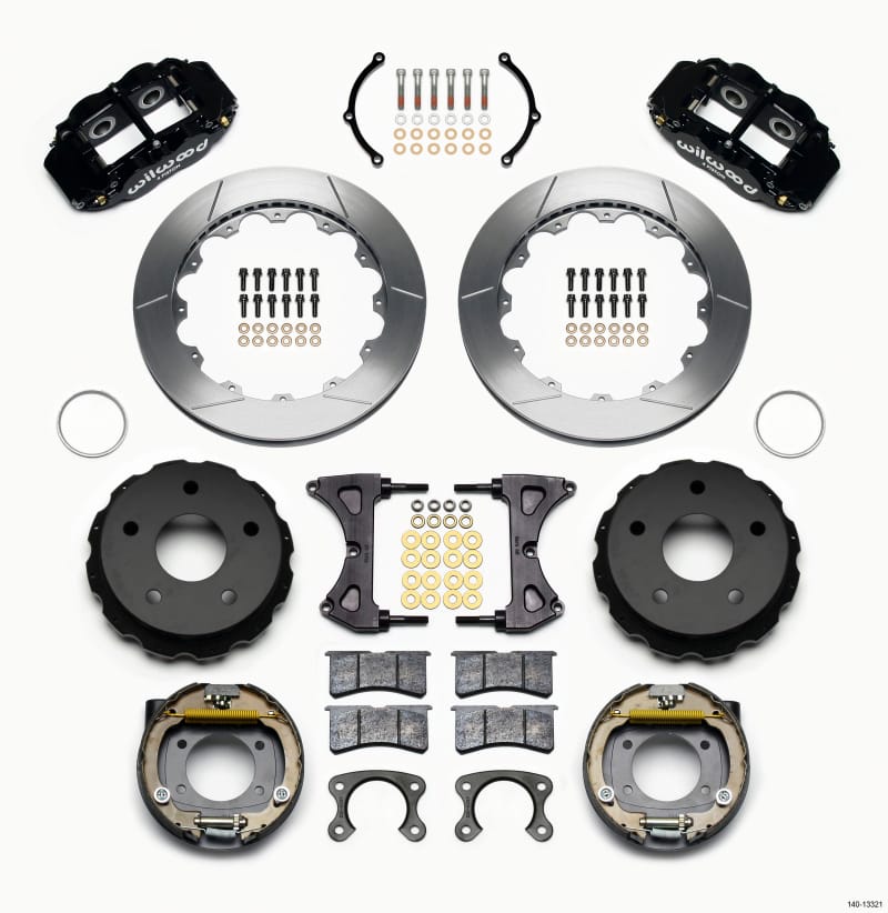 Wilwood — KIT,REAR,DISC/DRUM,SMALL FORD,2.36 OFF FNSL4R,5x5.50 BC,12.88 ROTOR