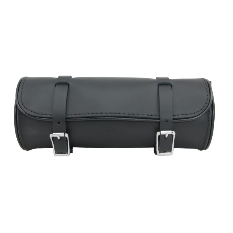 Willie & Max — Willie & Max Universal Round Leather Tool Bag (12 in L x 4.5 in H) - Black