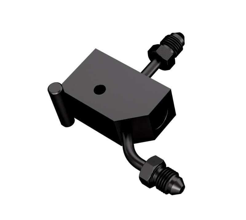 Goodridge — Goodridge 00-06 Harley-Davidson Softail Models Rear Brake Switch Holder - Black