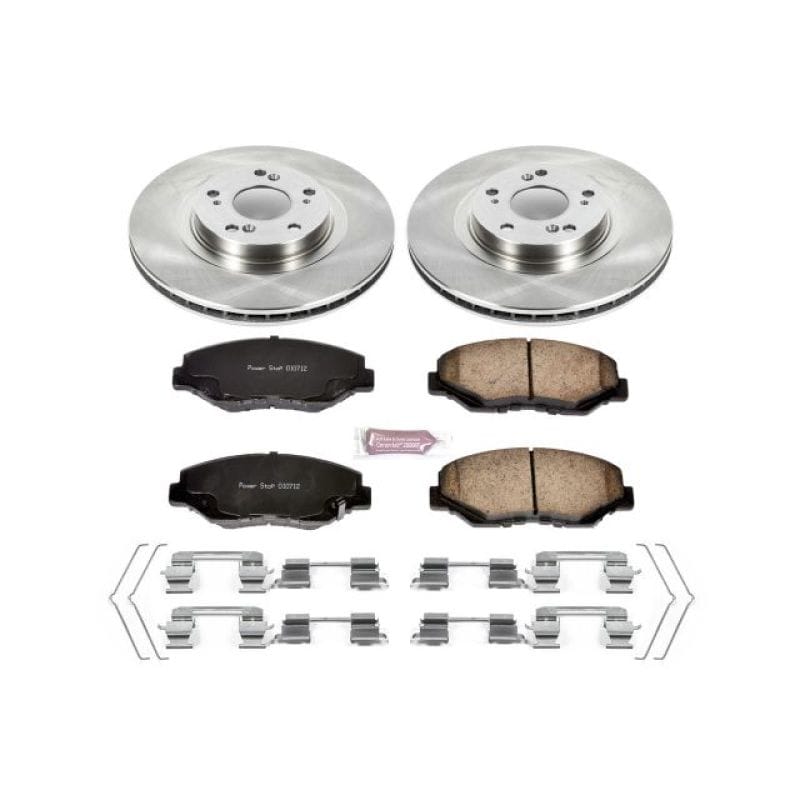 PowerStop — OE Stock Replacement Low-Dust Ceramic Brake Pad and Rotor Kit