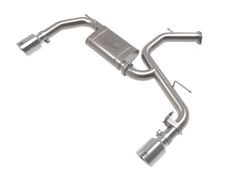 aFe — Takeda 3 IN 304 Stainless Steel Axle-Back Exhaust w/ Polished Tips