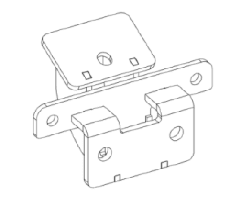 Go Rhino — Dominator Xtreme D1 D2 D6 DSS DT Side Steps - MOUNTING BRACKETS ONLY