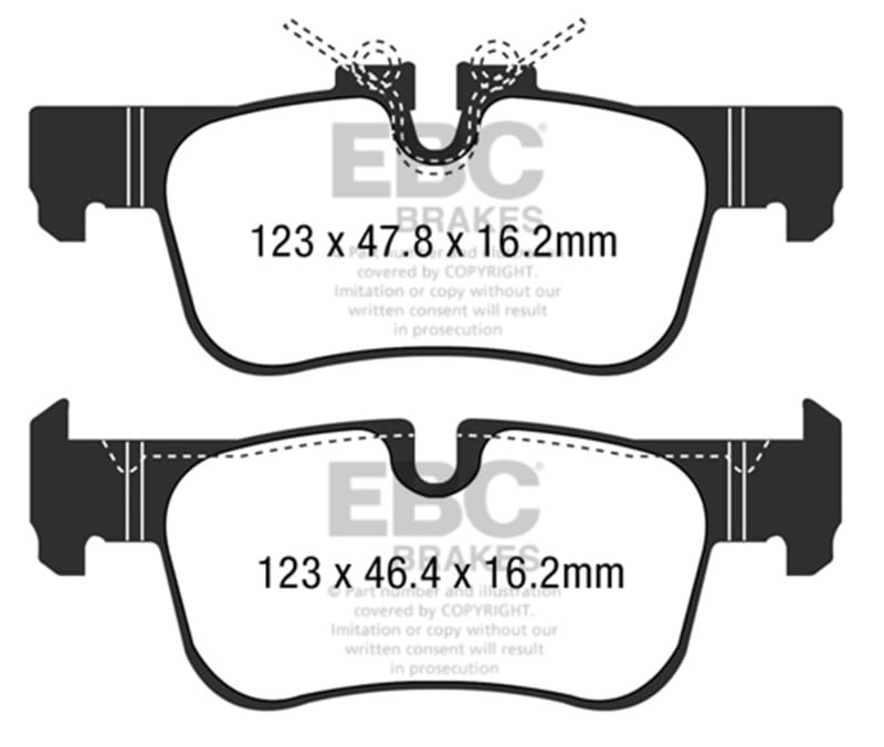 EBC — EBC 14+ BMW i3 Electric Ultimax2 Rear Brake Pads
Disc Brake Pad