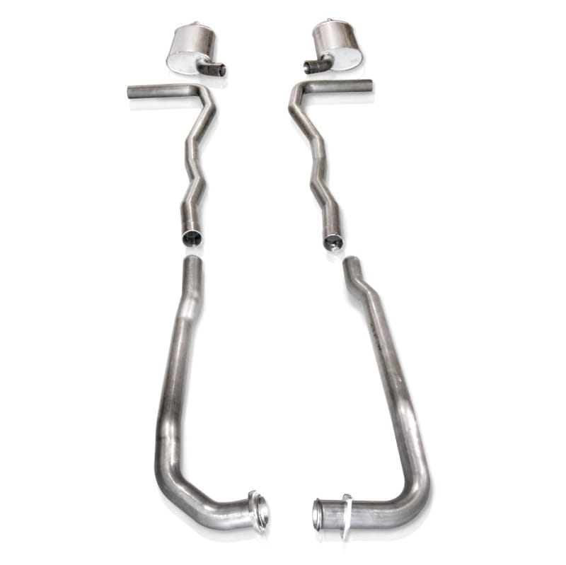 Stainless Works — Stainless Works Catback Dual Long Chambered Mufflers Factory Connect
