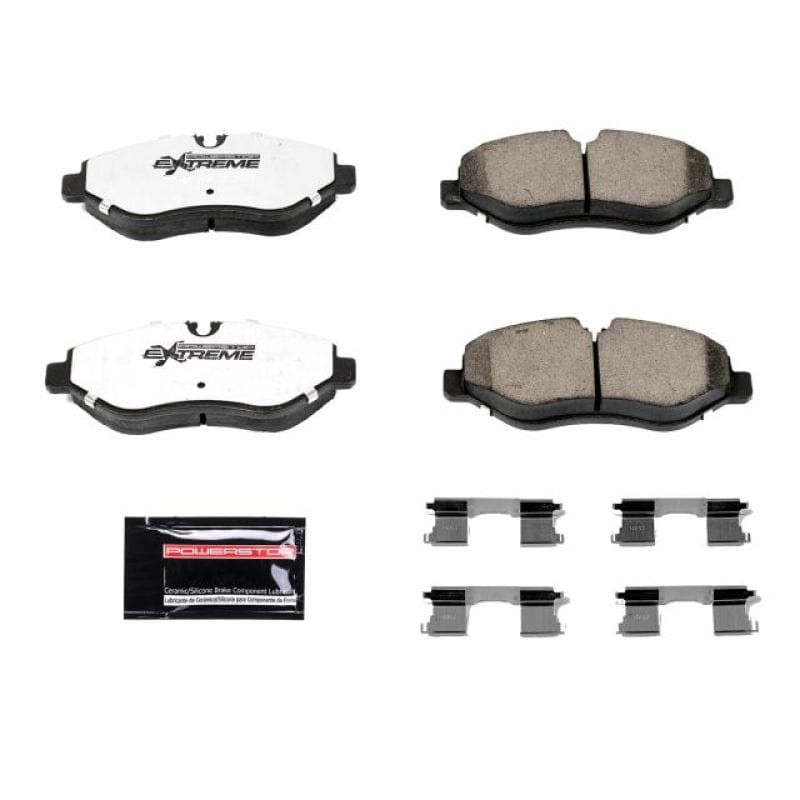 PowerStop — PowerStop - Z36 Truck and SUV Carbon-Fiber Ceramic Brake Pads with Hardware Kit